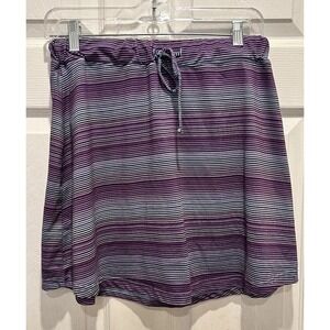 Tehama Womens Small Purple Striped Athletic Skirt Golf Tennis Activewear Mini